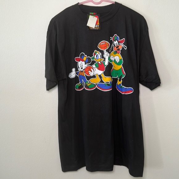 Disney Other - Disney NWT Mickey Unlimited black basketball and football graphic t-shirt